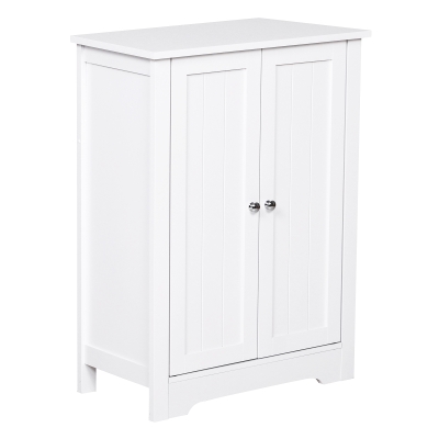 kleankin Mobila pentru Baie Doua Usi Basculante Alb 60 x 30 x 80cm