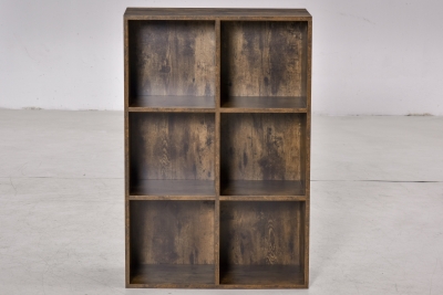 HOMCOM Biblioteca de perete Stil Industrial din Lemn 65,5x30x97,5cm