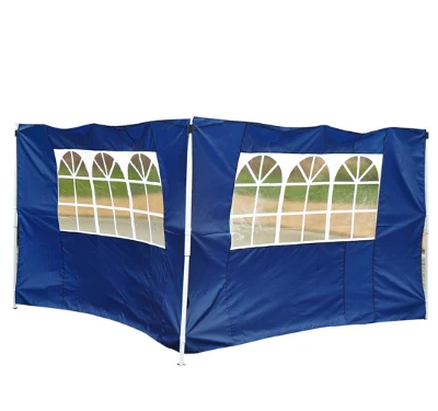 Outsunny 2 Pannelli laterali per gazebo pieghevole, blu, 3x2m