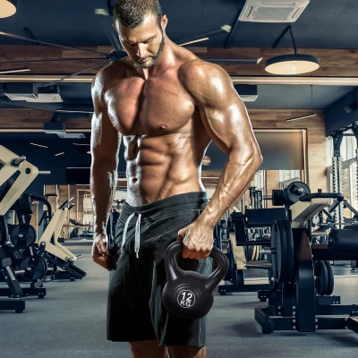 Kettlebell 12 kg Cross‑Training – Negru