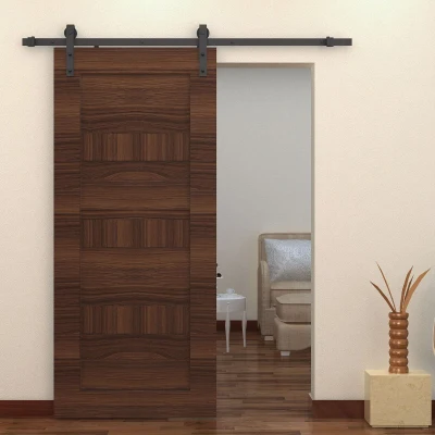 HomCom Binario per Porta Scorrevole Portata 100kg con Kit Accessori