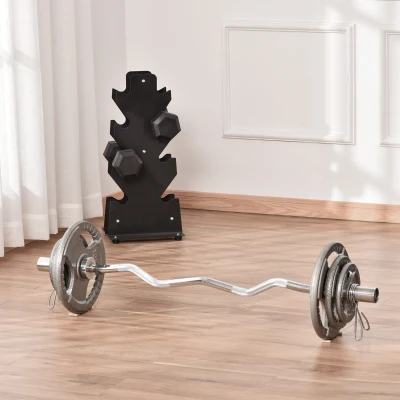 Set 6 Discuri 35 kg pentru Diametrul Orificiului Փ5,4 cm Argintiu