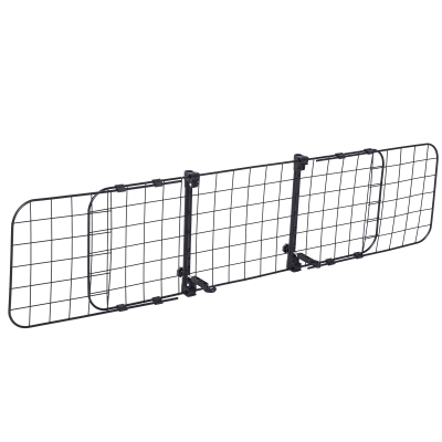 PawHut Bariera Separator de Protectie Masina pentru Caini Reglabila 91-145x30cm