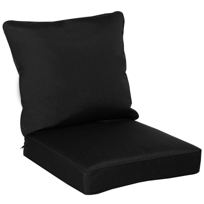 Outsunny Outdoor Seat and Back Cushion Set Patio Deep Seating Chair Replacement Cushion