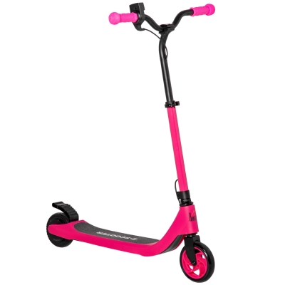 HOMCOM Electric Scooter 120W E-Scooter w/ Battery Level Display, Rear Brake for 6+