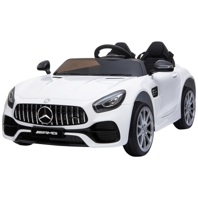 HOMCOM Coche Eléctrico Infantil Coche Juguete Niño 3 Años+ con Mando a Distancia con Música y luz Faro Delantero Carga 40kg 117x74x49cm
