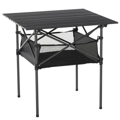 Outsunny Campingtisch aus Aluminium Faltbar 70 cm x 70 cm x 69 cm