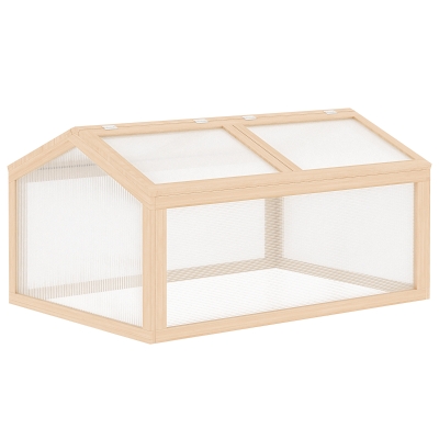 Outsunny Frühbeet Tannenholz 102 cm x 71 cm x 53 cm
