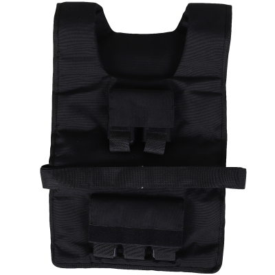 HOMCOM 15 kg Trainingsweste, Gewichtsweste, Verstellbar, Krafttraining, Fitness, Oxford, Eisen, Schwarz, 36 x 52 cm