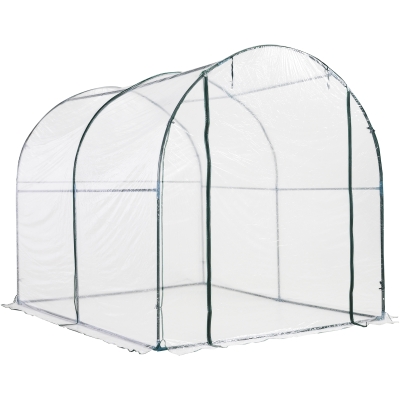 Outsunny Gewächshaus Foliengewächshaus Treibhaus Frühbeet Tomatenhaus Pflanzenhaus 200 x 250 x 200 cm