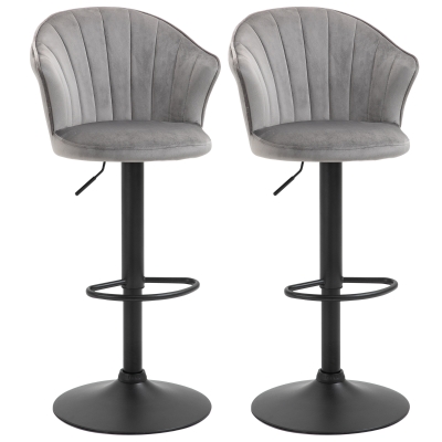 HOMCOM 2er-Set Barhocker 51 cm x 53 cm x 112 cm