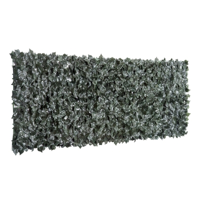 Outsunny Künstliche Hecke Sichtschutzhecke Pflanzen Hecke Wanddekoration Dunkelgrün 300 x 100 cm