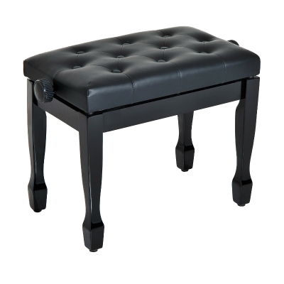HOMCOM Klavierhocker höhenverstellbare Klavierbank Hocker 64 cm x 35 cm x 55 cm