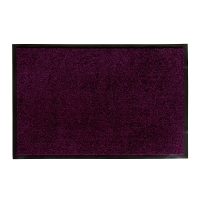 Homcom Fußmatte waschbar Gummiumrandung Lila 180 x 120 x 0,5 cm