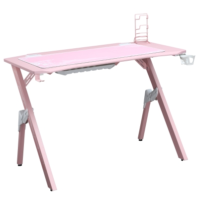 HOMCOM Gaming Tisch 110 cm x 58 cm x 75 cm