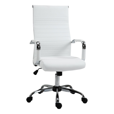 VINSETTO Bürostuhl mit Schaukelfunktion Weiß 54 cm x 62 cm x 114 cm