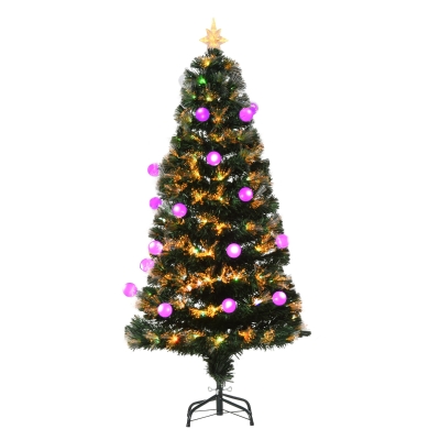 HOMCOM® Weihnachtsbaum Tannenbaum mit LED 2 Lichtfarben 170 SpitzenØ60 x 150H cm