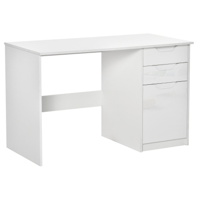 HOMCOM Schreibtisch mit 2 Schubladen 120 cm x 60 cm x 76 cm