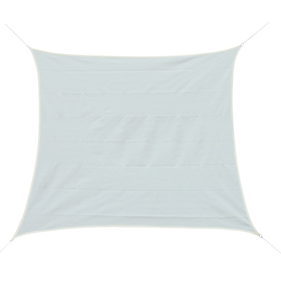 Outsunny Sonnensegel Sonnendach Sonnenschutz Rechtecke HDPE Weißcreme 3 x 3 m
