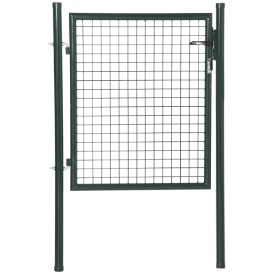 Grillage rouleau soudé 10L x 2H cm poteaux inclus acier PVC vert
