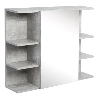 kleankin Spiegelschrank 80 cm x 19,8 cm x 64 cm