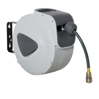 DURHAND® Schlauchtrommel mit automatisches Aufrollen Schlauchaufroller 43x25x35cm