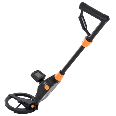 Outsunny Adjustable LCD Metal Detector, Water-resistant-Yellow/Black