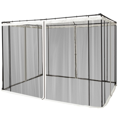 Outsunny Moskitonetz für 3x3 Pavillon 302 cm x 207 cm