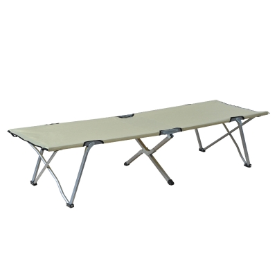 Outsunny® Feldbett Campingbett Liege Klappbett mit Tasche Beige