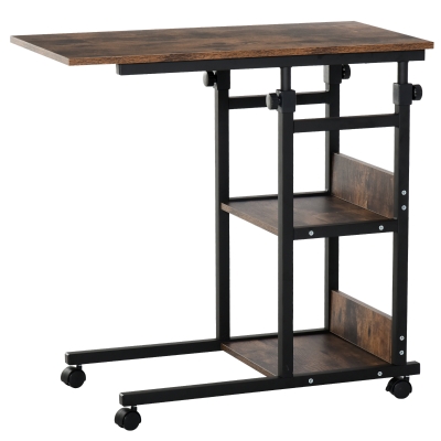 HOMCOM Beistelltisch 80 cm x 40 cm x 82 cm
