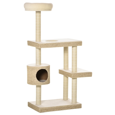 PawHut Katzenkratzbaum 61cm x 41cm x 139 cm