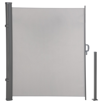 Outsunny Seitenmarkise Grau 300 cm x 9,3 cm x 160 cm
