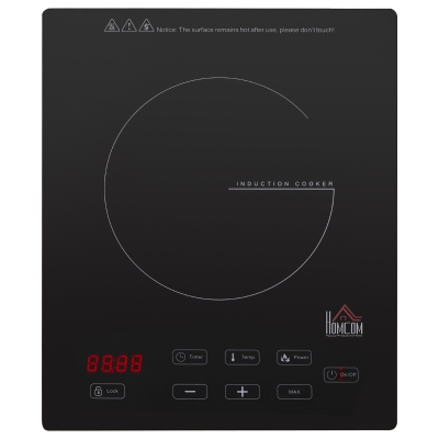 HOMCOM Induktionsherd 38 cm x 31 cm x 6,3 cm
