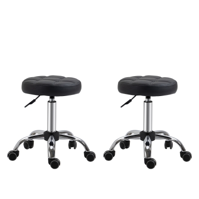 HOMCOM 2er-Set Salonstühle 35,5 cm x 35,5 cm x 63 cm