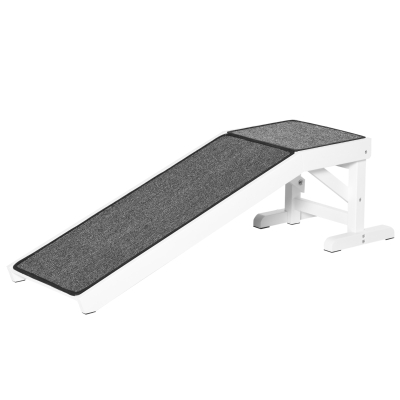 PawHut Haustierrampe mit rutschfestem Teppich 12 5cm x 40 cm x 35,5 cm