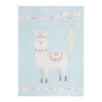Homcom Kinderteppich Blau 170 x 120 x 1,2 cm