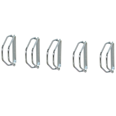 HOMCOM Fahrradparker Fahrradständer Mehrfachständer Bügelparker Boden- und Wandmontage Stahl Silber 5 Fahrräder 29 x 32,5 x 8,2 cm