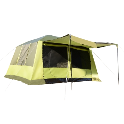 Outsunny Campingzelt 2 Schlafkabinen Kuppelzelt Familienzelt 4-8 Personen 410x310cm