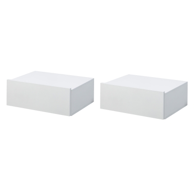 HOMCOM 2 tlg. Wandnachttische 40 cm x 30 cm x 15 cm
