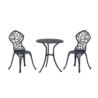 Outsunny Bistroset 3-tlg. 60 cm x 60 cm x 65 cm