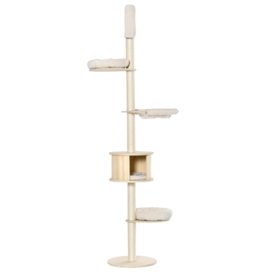 PawHut Kratzbaum 50 cm x 50 cm x 252 cm