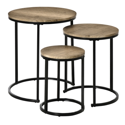 HOMCOM Beistelltisch 51 cm x 51 cm x 60 cm