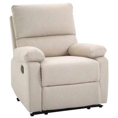 HOMCOM Relaxsessel Liegesessel TV Sessel Einzelsofa 150° neigbar Fernsehsessel Leinen 79 x 92 x 97 cm