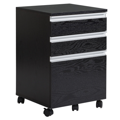 HOMCOM Rollcontainer : 39L x 39 T x 59,2 H; Schwarz