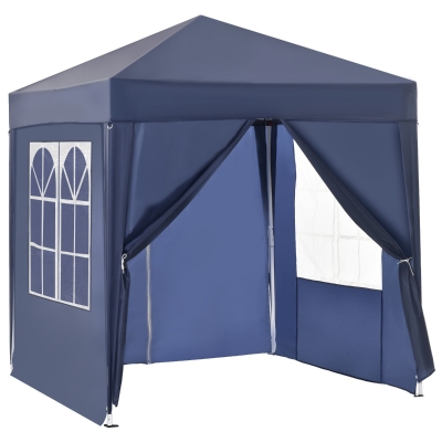 Outsunny Pop Up Gazebo Canopy, 2x2 m-Blue