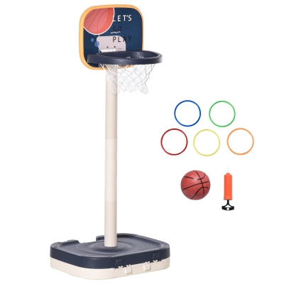 HOMCOM Kinder Basketballständer und Korb Höhenverstellbar
