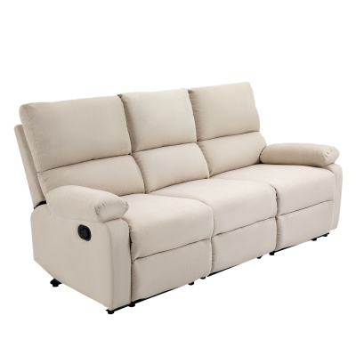 HOMCOM Liegesofa Relaxsessel Liegesessel TV Sessel Einzelsofa 150° neigbar Fernsehsessel Leinen 187 x 92 x 97 cm