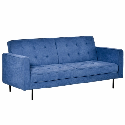 HOMCOM Schlafsofa 3-Sitzer Bettsofa 187 cm x 91 cm x 85 cm