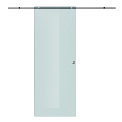 HOMCOM® Glasschiebetür Schiebetür Büro Glastür mit ohne Streifen 775/900/1025 x 2050 mm