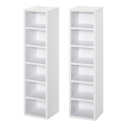 HOMCOM CD-Ständer 2er-Set 21 cm x 22,5 cm x 88,5 cm